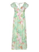 Vmjosie Sl Ankle Frill Dress Wvn Ga Maxikjole Festkjole Green Vero Mod...