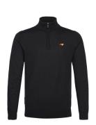 Hatch Tops Knitwear Half Zip Jumpers Black Reiss