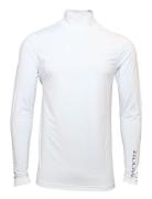 Mens First Skin Turtle Neck Tops T-shirts Long-sleeved White BACKTEE