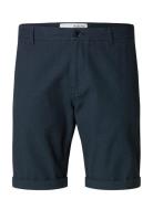 Slhslim-Luton Flex Shorts Noos Bottoms Shorts Chinos Shorts Navy Selec...