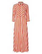 Yassavanna Long Shirt Dress S. Maxikjole Festkjole Red YAS