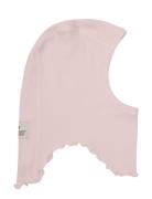 Balaclava Rib Accessories Headwear Balaclava Pink Huttelihut