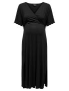 Olmamaze S/S All In Nursi Dress Noos Knelang Kjole Black Only Maternit...