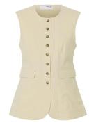 Slfiluna Sl Butt D Pocket Vest B Vest Cream Selected Femme