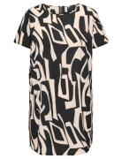 Carlux Life Ss Tunic Dress Wvn Noos Kort Kjole Black ONLY Carmakoma