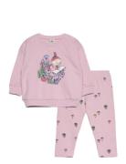 Set Sweatshirt Leggings Moomin Pyjamas Sett Pink Lindex