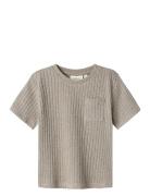 Nmmomilo Ss Loose Top Lil Tops T-shirts Short-sleeved Grey Lil'Atelier