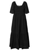 Slfdora Ss Ankle Dress B Kjole Black Selected Femme