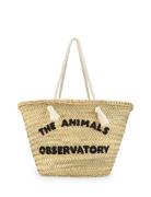 Straw Bag Accessories Bag Natural Tote Veske Beige THE ANIMALS OBSERVA...