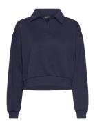 Collar Sweater Tops Sweat-shirts & Hoodies Sweat-shirts Navy Gina Tric...