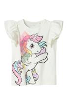 Nmfmika Mlp Ss Top Cplg Tops T-shirts Short-sleeved White Name It