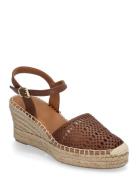 Espadrilles Sandal Med Hæl Espadrilles Brown Billi Bi