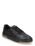 Ace - Black Leather Lave Sneakers Black Garment Project