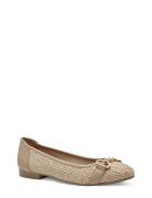 Woms Ballerina Ballerinasko Ballerinaer Beige Tamaris