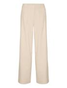 Elarahgz Linen Hw Pants Bottoms Trousers Wide Leg Cream Gestuz