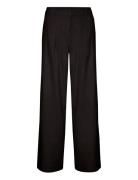 Elarahgz Linen Hw Pants Bottoms Trousers Wide Leg Black Gestuz