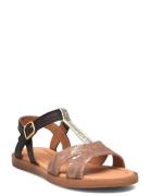 Bisgaard Camille Shoes Summer Shoes Sandals Brown Bisgaard
