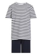 S/S Jersey Pj Set Pyjamas Sett Navy Tommy Hilfiger