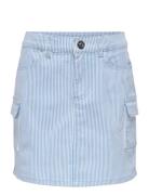Kogibi Striped Cargo Skirt Pnt Kjole Skjørt Blue Kids Only