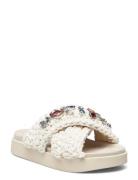 Woven St S Flate Sandaler White Inuikii