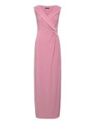 Jersey Off-The-Shoulder Gown Maxikjole Festkjole Pink Lauren Ralph Lau...