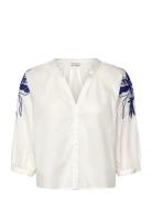 Cratos Tops Blouses Long-sleeved White Desigual