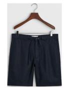 Relaxed Linen Ds Shorts Bottoms Shorts Casual Navy GANT