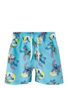 Nmmmic Stitch Long Swimshorts Wdi Badeshorts Blue Name It