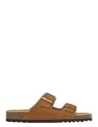 Sl Julien Suede Cognac Shoes Summer Shoes Sandals Brown Scholl