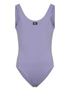 Swimsuit Badedrakt Badetøy Purple Calvin Klein