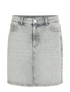 Vikaja Jaf Denim Skirt- Noos Kort Skjørt Grey Vila