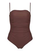 Bari Swimsuit Badedrakt Badetøy Burgundy Missya