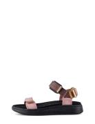 Line Flate Sandaler Pink WODEN