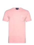 Custom Slim Mineral-Dyed Pocket T-Shirt Tops T-shirts Short-sleeved Pi...