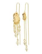 Breeze Chain Earrings Øredobber Smykker Gold Pilgrim