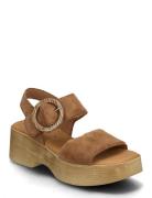 Platform Sandal Sko Wedge Beige Gabor