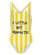 Kogholiday Swimsuit Acc Badedrakt Badetøy Yellow Kids Only