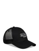 Oval Patch Black Trucker Von Dutch Accessories Headwear Caps Black Von...