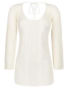 Crochet Ls Dress Strandklær Beige Hunkemöller