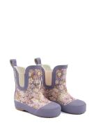 Wellies Short Aop Gummistøvler Purple Mikk-line