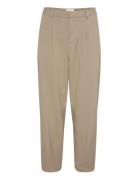 Kamerle Pants Cropped Bottoms Trousers Suitpants Beige Kaffe
