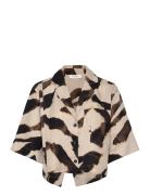 Cmnatuli-Shirt Tops Shirts Short-sleeved Beige Copenhagen Muse