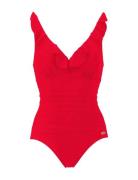 Swimsuit Virginia Badedrakt Badetøy Red Damella Of Sweden