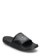 Slip.pvc-Outline Log Slippers Tøfler Black Emporio Armani