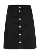 Cralma Skirt Kort Skjørt Black Cream
