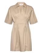 Rosalie Kort Kjole Beige Reiss
