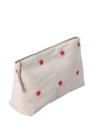Daisy Karla Toiletry Bag 30X10X20 Cm Sand/Red Toalettveske Beige Juna
