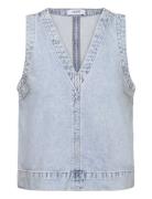 Louisana-M Tops T-shirts & Tops Sleeveless Blue MbyM