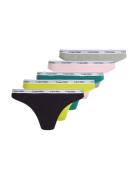Thong 5Pk Stringtruse Undertøy Multi/patterned Calvin Klein