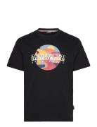 S-Valdor Ss Tops T-shirts Short-sleeved Black Napapijri